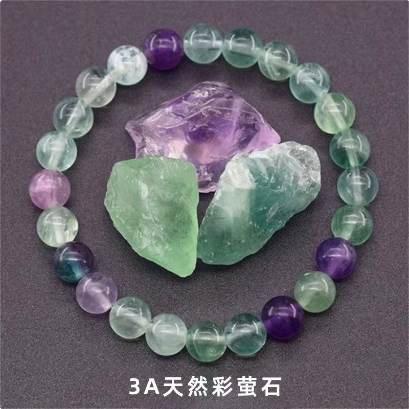 High Quality Elastic Stretch for Bracelet for Women 8mm Fashion Crystal Beaded Natural Stone Agate Trendy Quartz Jewelry Gift